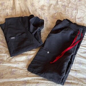 Figs Charcoal Scrub Set Size Small/Small Petite